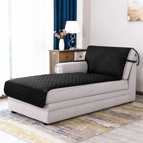 Ebern Designs Box cushion Chaise Lounge Slipcover & Reviews Wayfair